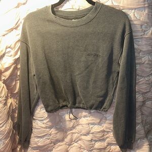 BDG Charcoal Cropped Sweatshirt
